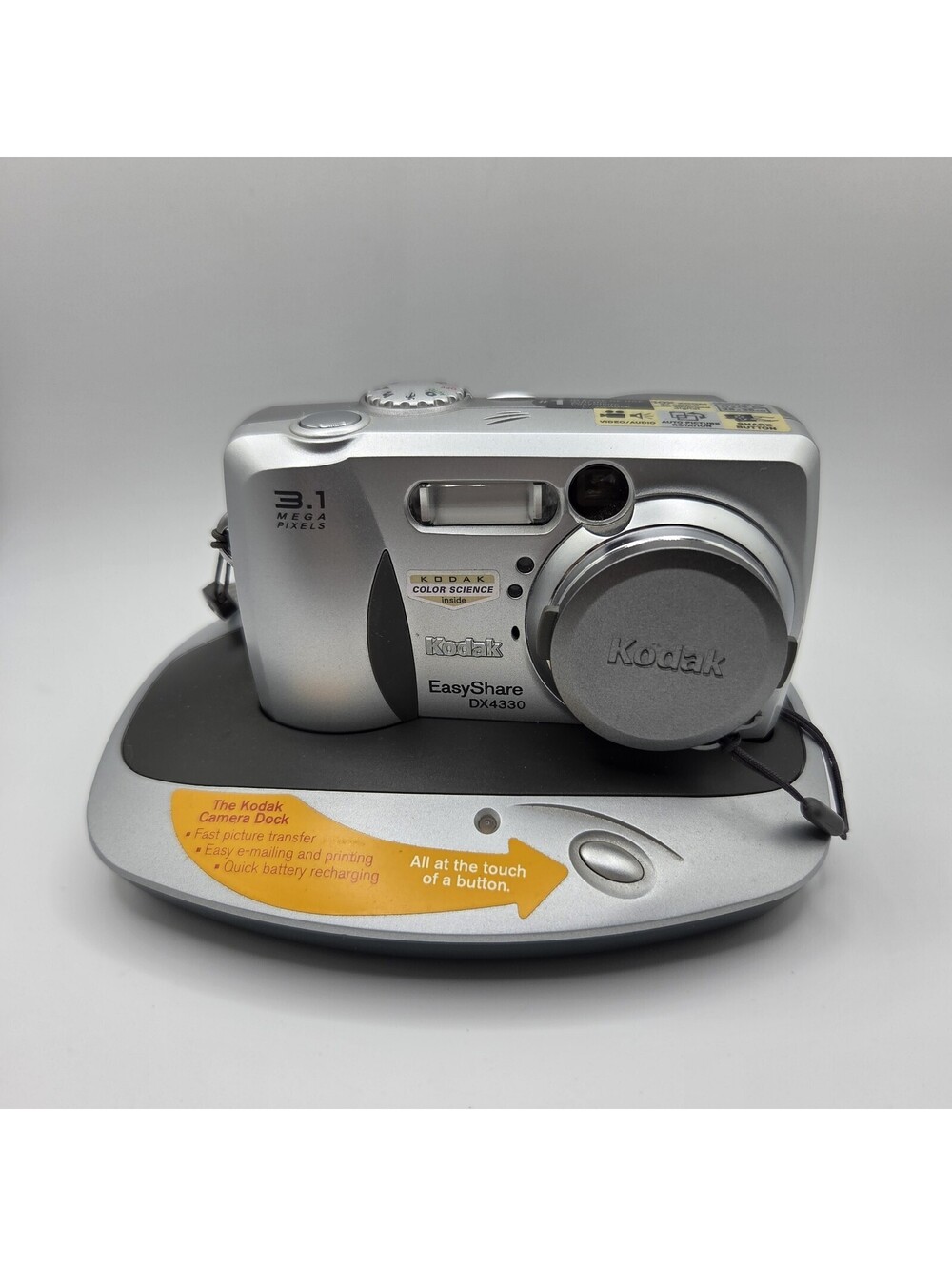 Kodak Digital Camera EasyShare DX4330 3.1MP Silver Tested With Dock